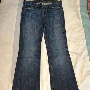 Like new 7 for all mankind bootcut jeans, size 29